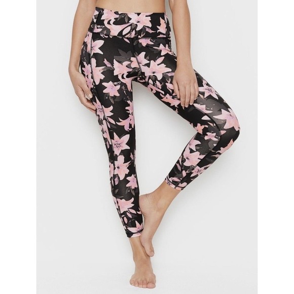 Victoria's Secret Pants - Victoria‎ Secret Floral High Rise, Incredible Essential Leggings Size 8, Pink